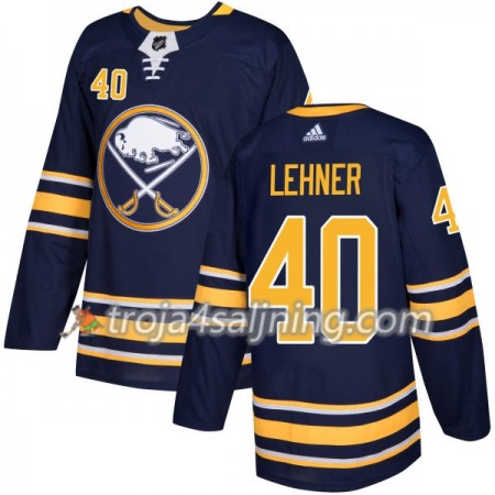 Buffalo Sabres tröja Robin Lehner 40 Adidas 2017-2018 Marinblå Authentic - NHL Tröjor Herr